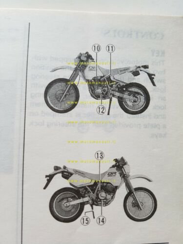 Suzuki DR 350 S Enduro 1990 manuale uso originale italiano …