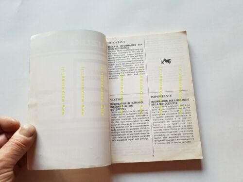 Suzuki DR 350 S Enduro 1990 manuale uso originale italiano …