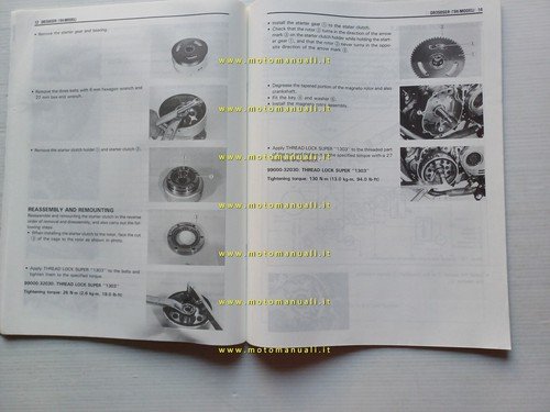 Suzuki DR 350 SE 1993 AGGIORNAMENTO manuale officina inglese originale