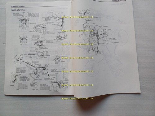 Suzuki DR 350 SE 1993 AGGIORNAMENTO manuale officina inglese originale