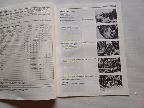 Suzuki DR 350 SE 1994 AGGIORNAMENTO manuale officina originale TESTO …