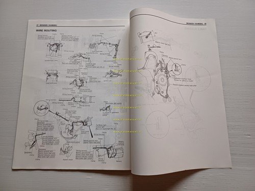 Suzuki DR 350 SE 1994 AGGIORNAMENTO manuale officina originale TESTO …