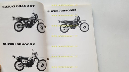 Suzuki DR 400 ST - SX - SZ 1982 catalogo …