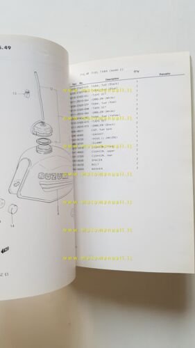 Suzuki DR 400 ST - SX - SZ 1982 catalogo …