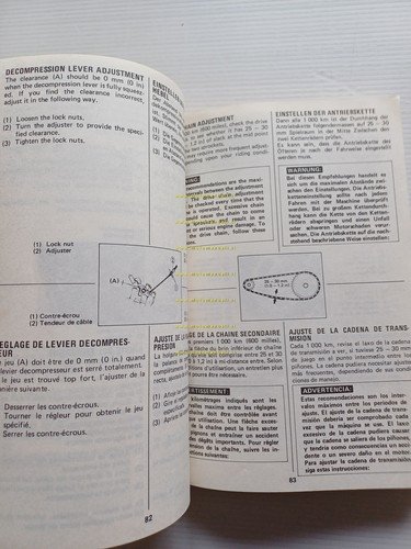 Suzuki DR 500 S 1982-83 manuale uso manutenzione libretto istruzioni …