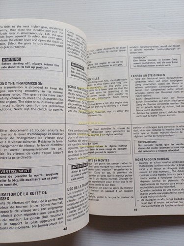 Suzuki DR 500 S 1982-83 manuale uso manutenzione libretto istruzioni …