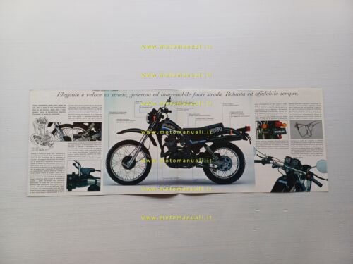 Suzuki DR 500 S 1982 enduro depliant italiano originale