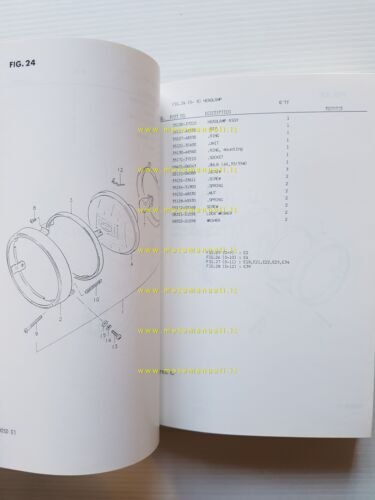 Suzuki DR 500 SD 1982 catalogo ricambi originale