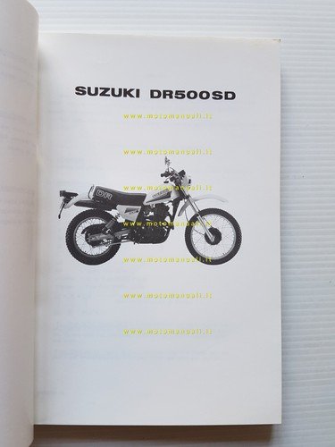 Suzuki DR 500 SD 1982 catalogo ricambi originale