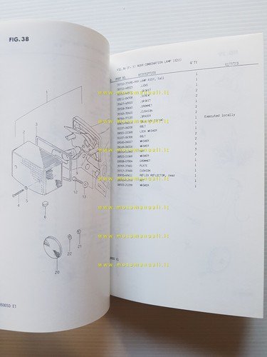 Suzuki DR 500 SD 1982 catalogo ricambi originale
