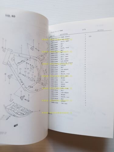 Suzuki DR 500 SD 1982 catalogo ricambi originale