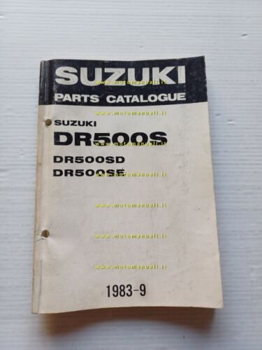 SUZUKI DR 500 SD-SE 1983 enduro catalogo ricambi originale spare …