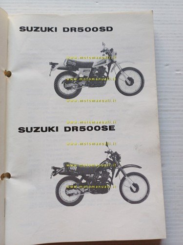 SUZUKI DR 500 SD-SE 1983 enduro catalogo ricambi originale spare …