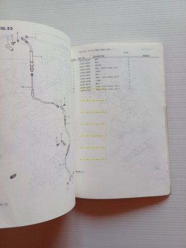 Suzuki DR 600 R RH-RJ 1987-88 catalogo ricambi originale