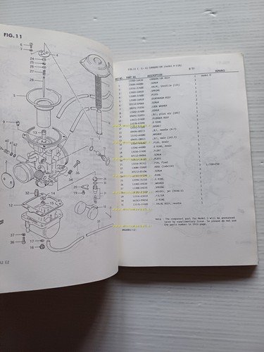 Suzuki DR 600 R RH-RJ 1987-88 catalogo ricambi originale