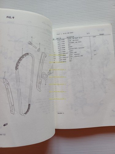 Suzuki DR 600 R RH-RJ-RK 1988-89 catalogo ricambi originale