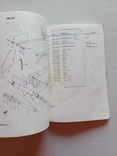 Suzuki DR 600 R RH-RJ-RK 1988-89 catalogo ricambi originale