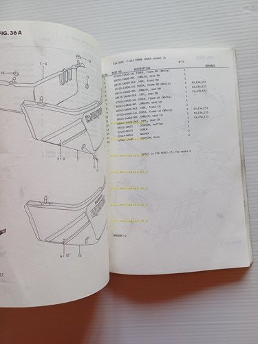 Suzuki DR 600 R RH-RJ-RK 1988-89 catalogo ricambi originale
