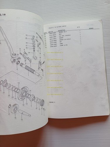 Suzuki DR 600 R RH-RJ-RK 1988-89 catalogo ricambi originale