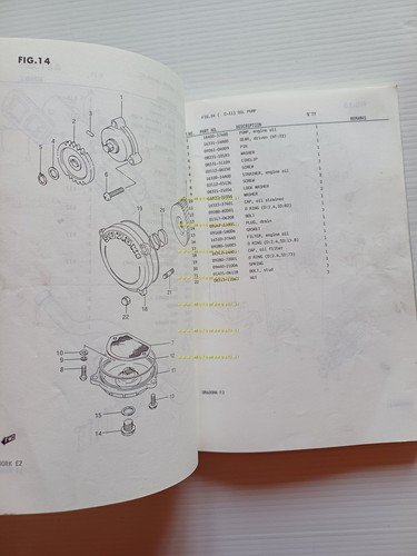 Suzuki DR 600 R RH-RJ-RK 1988-89 catalogo ricambi originale