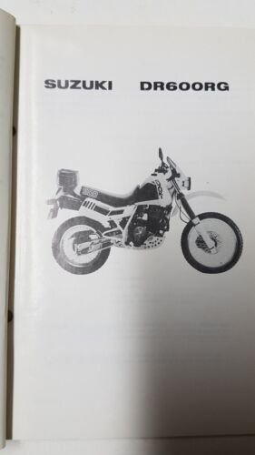 SUZUKI DR 600 RG 1986 enduro catalogo ricambi originale moto …