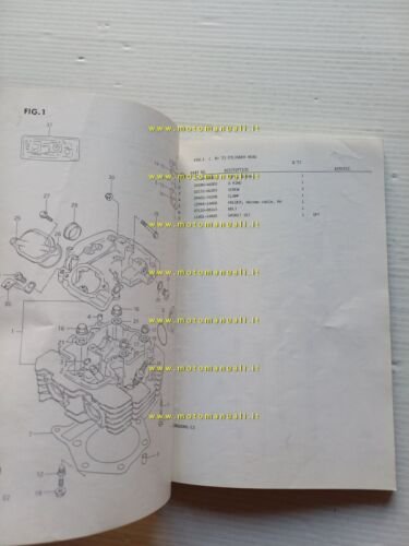 SUZUKI DR 600 RG 1986 enduro catalogo ricambi originale spare …