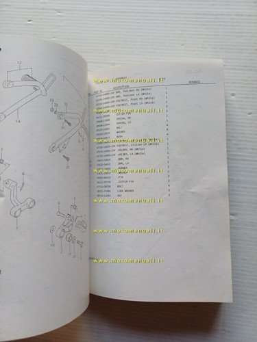 SUZUKI DR 600 RG 1986 enduro catalogo ricambi originale spare …