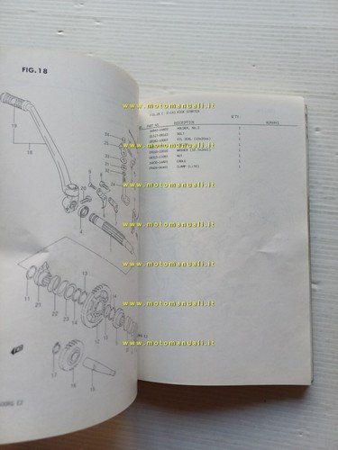 SUZUKI DR 600 RG 1986 enduro catalogo ricambi originale spare …