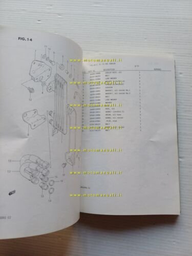 SUZUKI DR 600 RG 1986 enduro catalogo ricambi originale spare …