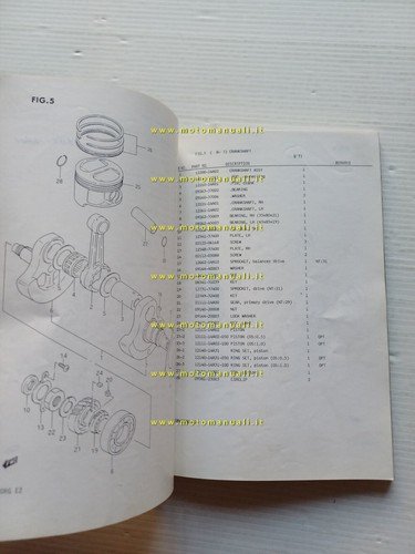 SUZUKI DR 600 RG 1986 enduro catalogo ricambi originale spare …