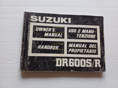 Suzuki DR 600 S - DR 600 R 1986 manuale …
