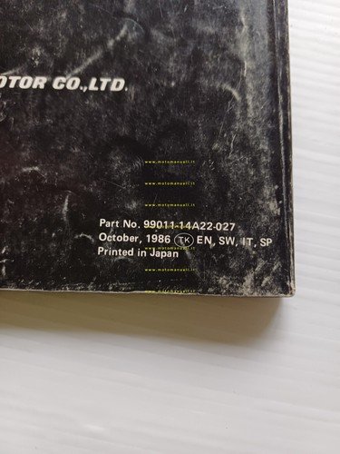 Suzuki DR 600 S - DR 600 R 1986 manuale …