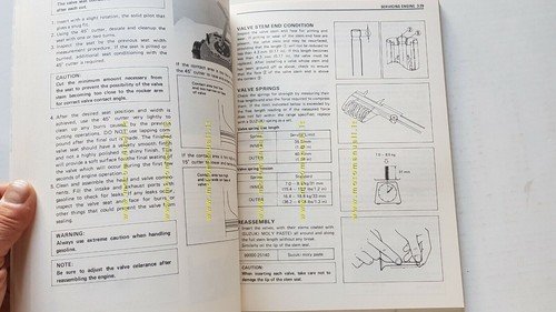 SUZUKI DR 600 S 1984 manuale officina INGLESE originale workshop …