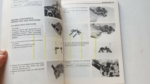 SUZUKI DR 600 S 1984 manuale officina INGLESE originale workshop …