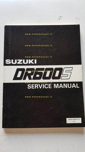 SUZUKI DR 600 S 1984 manuale officina INGLESE originale workshop …