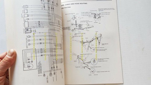 SUZUKI DR 600 S 1984 manuale officina INGLESE originale workshop …