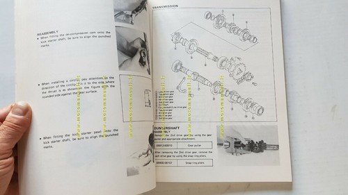 SUZUKI DR 600 S 1984 manuale officina INGLESE originale workshop …