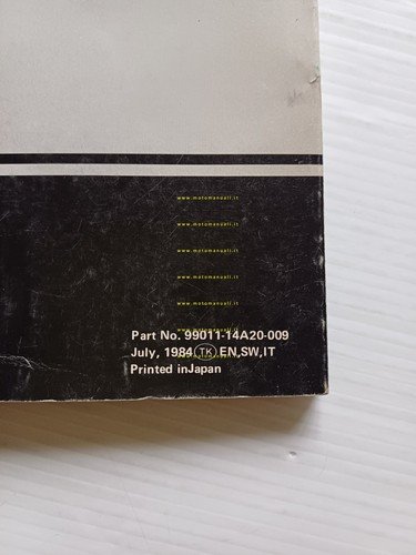 SUZUKI DR 600 S 1984 manuale uso manutenzione ITALIANO originale