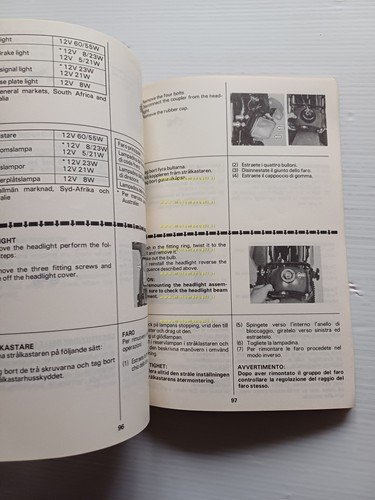 SUZUKI DR 600 S 1984 manuale uso manutenzione ITALIANO originale