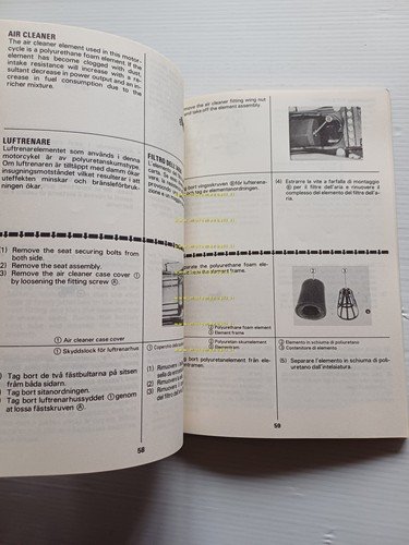 SUZUKI DR 600 S 1984 manuale uso manutenzione ITALIANO originale