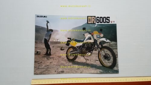 Suzuki DR 600 S 1986 depliant italiano originale