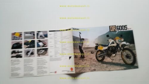 Suzuki DR 600 S 1986 depliant italiano originale