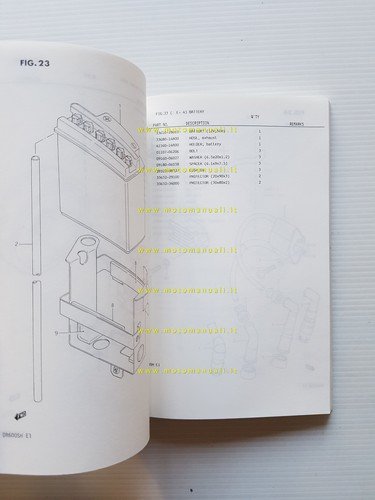 SUZUKI DR 600 S F-G-H 1986 enduro catalogo ricambi originale …