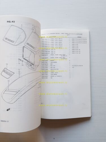 SUZUKI DR 600 S F-G-H 1986 enduro catalogo ricambi originale …