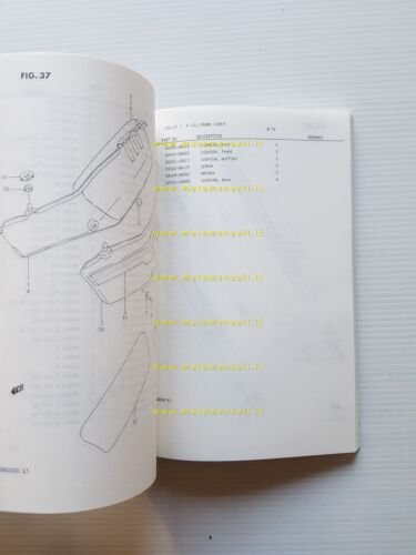 SUZUKI DR 600 S F-G-H 1986 enduro catalogo ricambi originale …