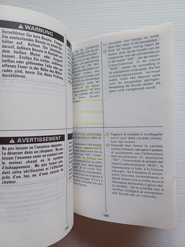 SUZUKI DR 650 R 1991-92 manuale uso manutenzione libretto ITALIANO …