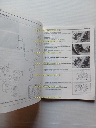 Suzuki DR 650 R-S 1993 manuale officina INGLESE originale