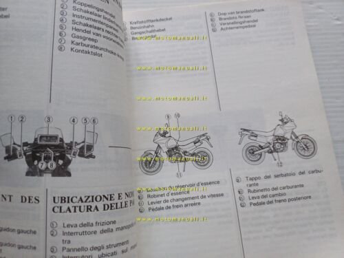 Suzuki DR 650 RSE 1991 manuale uso manutenzione libretto originale …