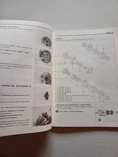 Suzuki DR 650 SE 1996 manuale officina riparazione ITALIANO originale