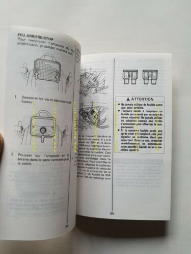 SUZUKI DR 650 SE 1996 manuale uso manutenzione FRANCESE originale …